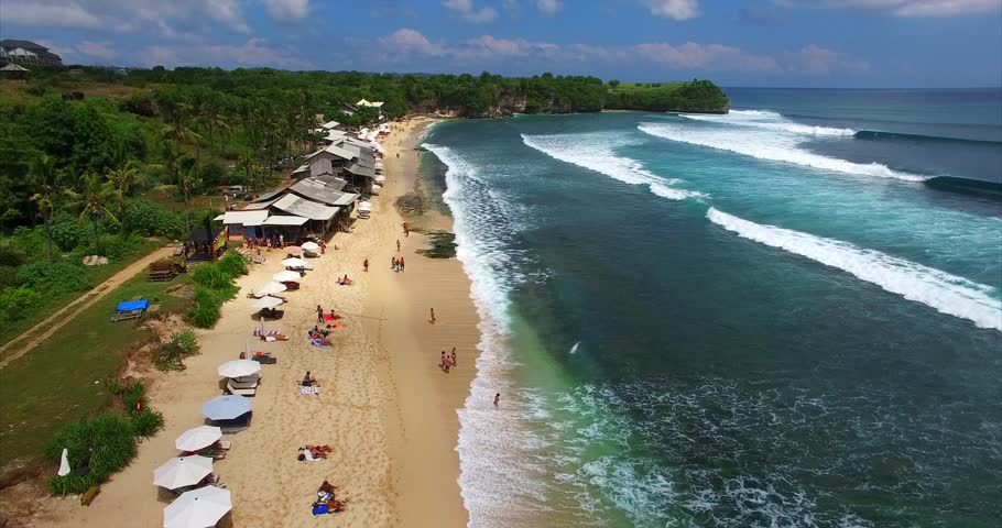 balangan beach for surf paradise in bali