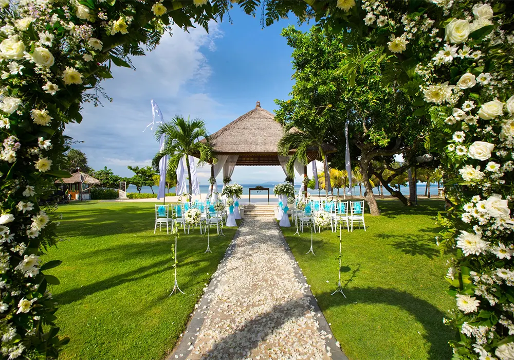nusa dua hotel garden wedding venue