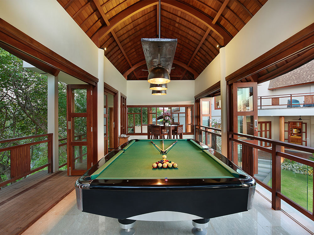 casa bonita villa jimbaran billiard table
